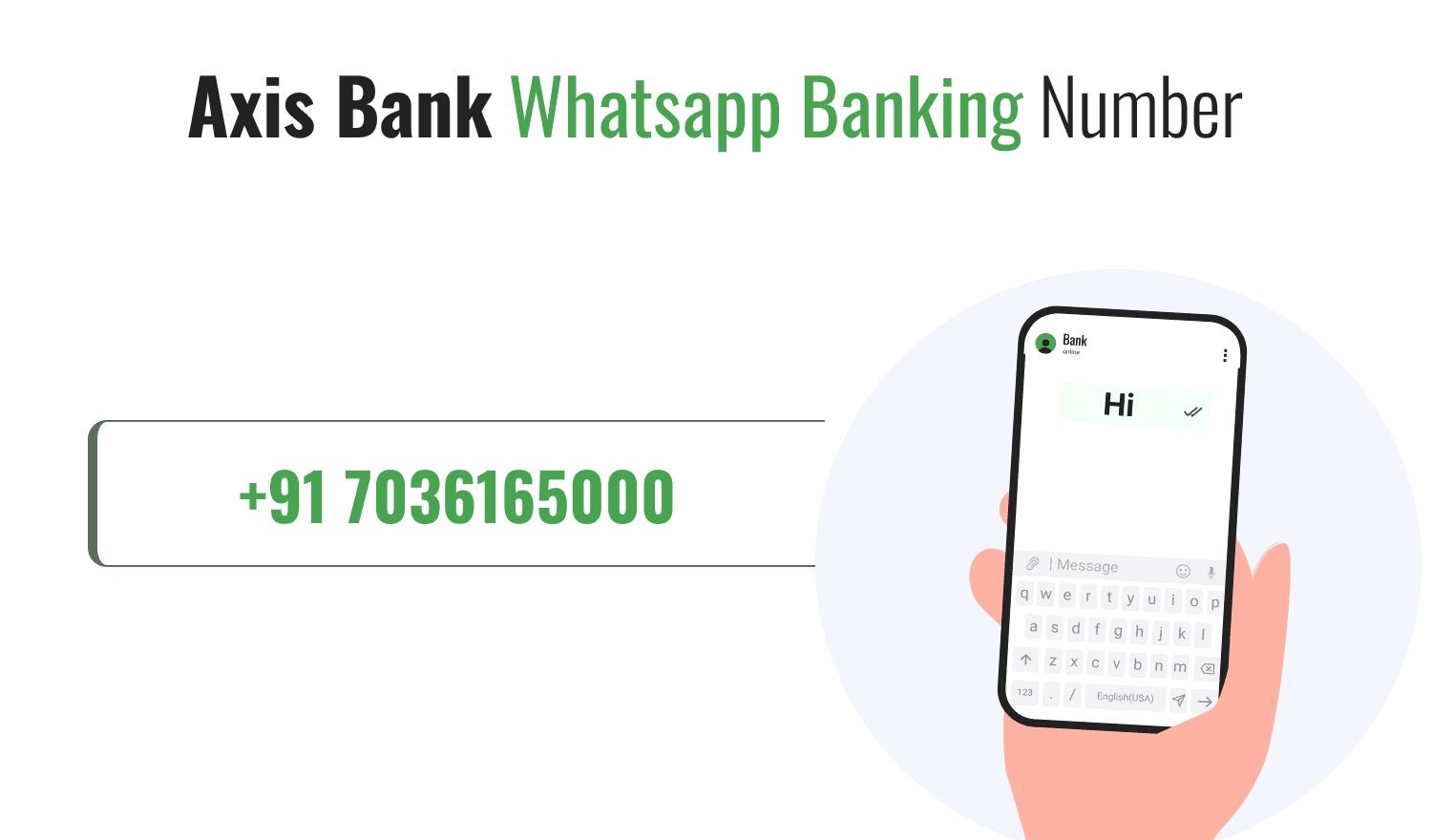 Axis Bank Whatsapp Banking Number